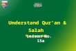 Understand Qur’an & Salah The Easy Way Lesson No. 15a