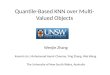 Quantile-Based KNN over Multi- Valued Objects Wenjie Zhang Xuemin Lin, Muhammad Aamir Cheema, Ying Zhang, Wei Wang The University of New South Wales, Australia
