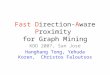 Fast Direction-Aware Proximity for Graph Mining KDD 2007, San Jose Hanghang Tong, Yehuda Koren, Christos Faloutsos