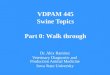 VDPAM 445 Swine Topics Part 0: Walk through Dr. Alex Ramirez Veterinary Diagnostic and Production Animal Medicine Iowa State University