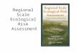 Regional Scale Ecological Risk Assessment. ENSC 202 Regional ERA The Conceptual Model