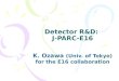 Detector R&D: J-PARC-E16 K. Ozawa (Univ. of Tokyo) for the E16 collaboration