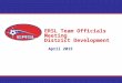 ERSL Team Officials Meeting District Development April 2015