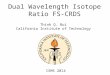 Dual Wavelength Isotope Ratio FS-CRDS Thinh Q. Bui California Institute of Technology ISMS 2014