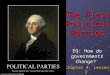 The First Political Parties EQ: How do governments change? Chapter 9, Lesson 3
