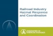 Railroad Industry Hazmat Response and Coordination