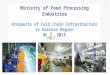 Ministry of Food Processing Industries Prospects of Cold Chain Infrastructure in Eastern Region 06.04.2015