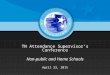 TN Attendance Supervisor’s Conference Non-public and Home Schools April 23, 2015
