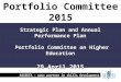 Safety and Security SETA Strategic Plan and Annual Performance Plan Portfolio Committee on Higher Education Portfolio Committee on Higher Education 29