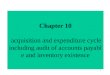 1 Chapter 10 acquisition and expenditure cycle including audit of accounts payable and inventory existence