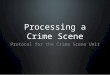 Processing a Crime Scene Protocol for the Crime Scene Unit