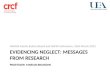 EVIDENCING NEGLECT: MESSAGES FROM RESEARCH PROFESSOR MARIAN BRANDON Norfolk Family Justice Board and NSCB Conference, 23rd March 2015