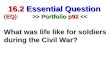 16.2Essential Question 16.2 Essential Question EQ >> Portfolio p92 > Portfolio p92