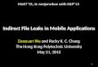 Indirect File Leaks in Mobile Applications Daoyuan Wu and Rocky K. C. Chang The Hong Kong Polytechnic University May 21, 2015 1 MoST’15, in conjunction