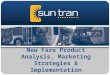 New Fare Product Analysis, Marketing Strategies & Implementation
