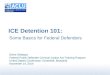 ICE Detention 101: Some Basics for Federal Defenders Sirine Shebaya Federal Public Defender Criminal Justice Act Training Program United States Courthouse,
