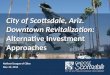 City of Scottsdale, Ariz. Downtown Revitalization: Alternative Investment Approaches National League of Cities Nov. 22, 2014