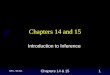 BPS - 5th Ed. Chapters 14 & 151 Chapters 14 and 15 Introduction to Inference