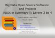 Big Data Open Source Software and Projects ABDS in Summary II: Layers 3 to 4 Data Science Curriculum March 1 2015 Geoffrey Fox gcf@indiana.edu 