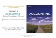 NETA POWERPOINT PRESENTATIONS TO ACCOMPANY VOLUME 1 Accounting Second Canadian Edition BY WARREN/REEVE/DUCHAC/ELWORTHY/KRISTJANSON/TOBER Adapted by Sheila