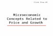 Microeconomic Concepts Related to Price and Growth Slide Show #8