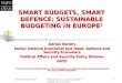 19th October 2011 EIN Seminar on Sustainable Budgeting in Europe1 SMART BUDGETS, SMART DEFENCE: SUSTAINABLE BUDGETING IN EUROPE 1 Adrian Kendry Senior