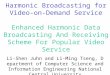 Harmonic Broadcasting for Video-on- Demand Service Enhanced Harmonic Data Broadcasting And Receiving Scheme For Popular Video Service Li-Shen Juhn and