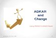 ADKAR and Change Using PROSCI’S ADKAR Model Adapted from Prosci 2008