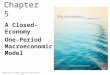 Chapter 5 A Closed- Economy One-Period Macroeconomic Model Copyright © 2010 Pearson Education Canada