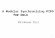 1 A Modular Synchronizing FIFO for NoCs Vainbaum Yuri