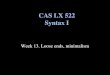 Week 13. Loose ends, minimalism CAS LX 522 Syntax I