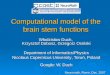 Computational model of the brain stem functions Włodzisław Duch, Krzysztof Dobosz, Grzegorz Osiński Department of Informatics/Physics Nicolaus Copernicus
