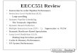 EECC551 - Shaaban #1 Exam Review Fall 2002 10-31-2002 EECC551 Review Instruction In-order Pipeline Performance.Instruction In-order Pipeline Performance