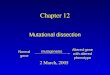 2 March, 2005 Chapter 12 Mutational dissection Normal gene Altered gene with altered phenotype mutagenesis
