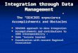 Integration through Data Management The “SEACOOS experience” Accomplishments and Obstacles SEACOOS approach to data integration Accomplishments and contributions