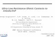 2007 DRC Ultra Low Resistance Ohmic Contacts to InGaAs/InP Uttam Singisetti*, A.M. Crook, E. Lind, J.D. Zimmerman, M. A. Wistey, M.J.W. Rodwell, and A.C