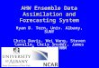 AHW Ensemble Data Assimilation and Forecasting System Ryan D. Torn, Univ. Albany, SUNY Chris Davis, Wei Wang, Steven Cavallo, Chris Snyder, James Done,