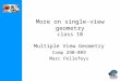 More on single-view geometry class 10 Multiple View Geometry Comp 290-089 Marc Pollefeys