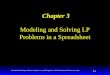 Spreadsheet Modeling and Decision Analysis, 3e, by Cliff Ragsdale. © 2001 South-Western/Thomson Learning. 2-1 Modeling and Solving LP Problems in a Spreadsheet