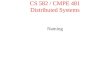 CS 582 / CMPE 481 Distributed Systems Naming Class Overview Why naming? Terminology Naming Fundamentals Name Services Case Studies –DNS –GNS