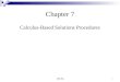 MT 2351 Chapter 7 Calculus-Based Solutions Procedures