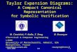 DATE-2002TED1 Taylor Expansion Diagrams: A Compact Canonical Representation for Symbolic Verification M. Ciesielski, P. Kalla, Z. Zeng B. Rouzeyre Electrical