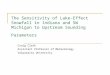 The Sensitivity of Lake-Effect Snowfall in Indiana and SW Michigan to Upstream Sounding Parameters Craig Clark Assistant Professor of Meteorology Valparaiso