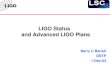 LIGO Status and Advanced LIGO Plans Barry C Barish OSTP 1-Dec-04