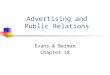 Advertising and Public Relations Evans & Berman Chapter 18