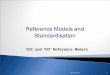 OSI and TCP Reference Models RD-CSY10171.  To understand  Basic definitions  Protocol  Application  Understand communication process using Reference