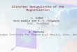 Ultrafast Manipulation of the Magnetization J. Stöhr Sara Gamble and H. C. Siegmann, SLAC, Stanford A. Kashuba Bogolyubov Institute for Theoretical Physics,