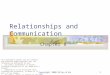 Copyright 2008 Allyn & Bacon1 Relationships and Communication Chapter 8 This multimedia product and its contents are protected under copyright law. The