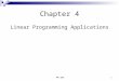 MT 2351 Chapter 4 Linear Programming Applications