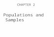 CHAPTER 2 Populations and Samples Graduate school approach to problem solving